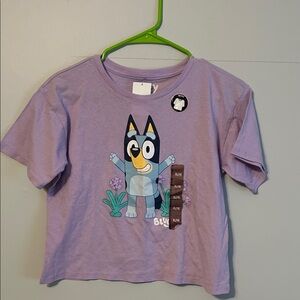 Kids Lavender Bluey T-Shirt. XL size 14. Boxy fit.